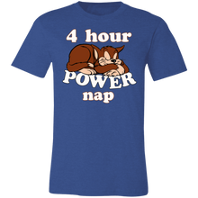 Load image into Gallery viewer, FUNNY FOUR HOUR POWER CAT NAP T SHIRT