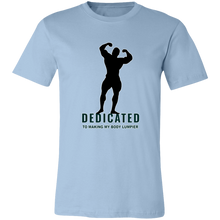 Load image into Gallery viewer, BABY BLUE BODYBUILDER FLEX T SHIRT