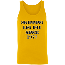 Load image into Gallery viewer, SKIPPING LEG DAY TANK TOP FUNNY parody SPOOF YEAR