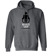 Load image into Gallery viewer, NEVER SKIP LEG DAY HOODIE funny parody SPOOF LOGO sweatshirt