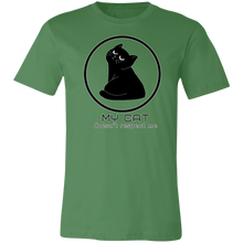 Load image into Gallery viewer, GREEN CAT DOESN'T RESPECT ME T SHIRT