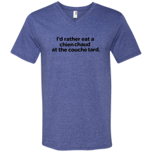 Load image into Gallery viewer, FUNNY FRENCH HOT DOG V NECK SHIRT