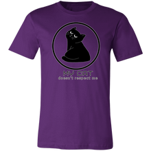 Load image into Gallery viewer, PURPLE CAT DOESN'T RESPECT ME T SHIRT