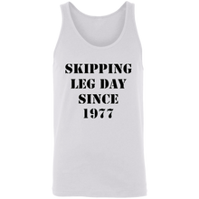 Load image into Gallery viewer, SKIPPING LEG DAY TANK TOP FUNNY parody SPOOF YEAR
