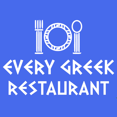 GREEK FOOD RESTAURANT T SHIRT LOGO