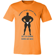 Load image into Gallery viewer, TODAY IS MY CHEAT DAY BODYBUILDER T SHIRT
