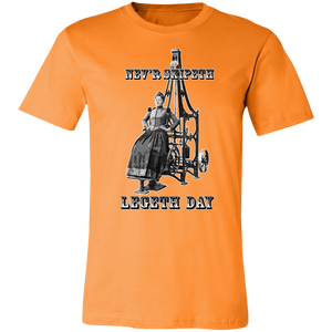 VICTORIAN WOMAN LEG DAY GYM T SHIRT