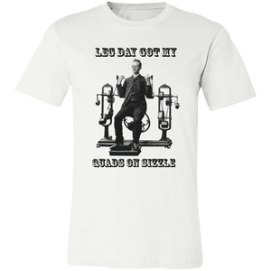 VICTORIAN MAN LEG DAY GYM T SHIRT