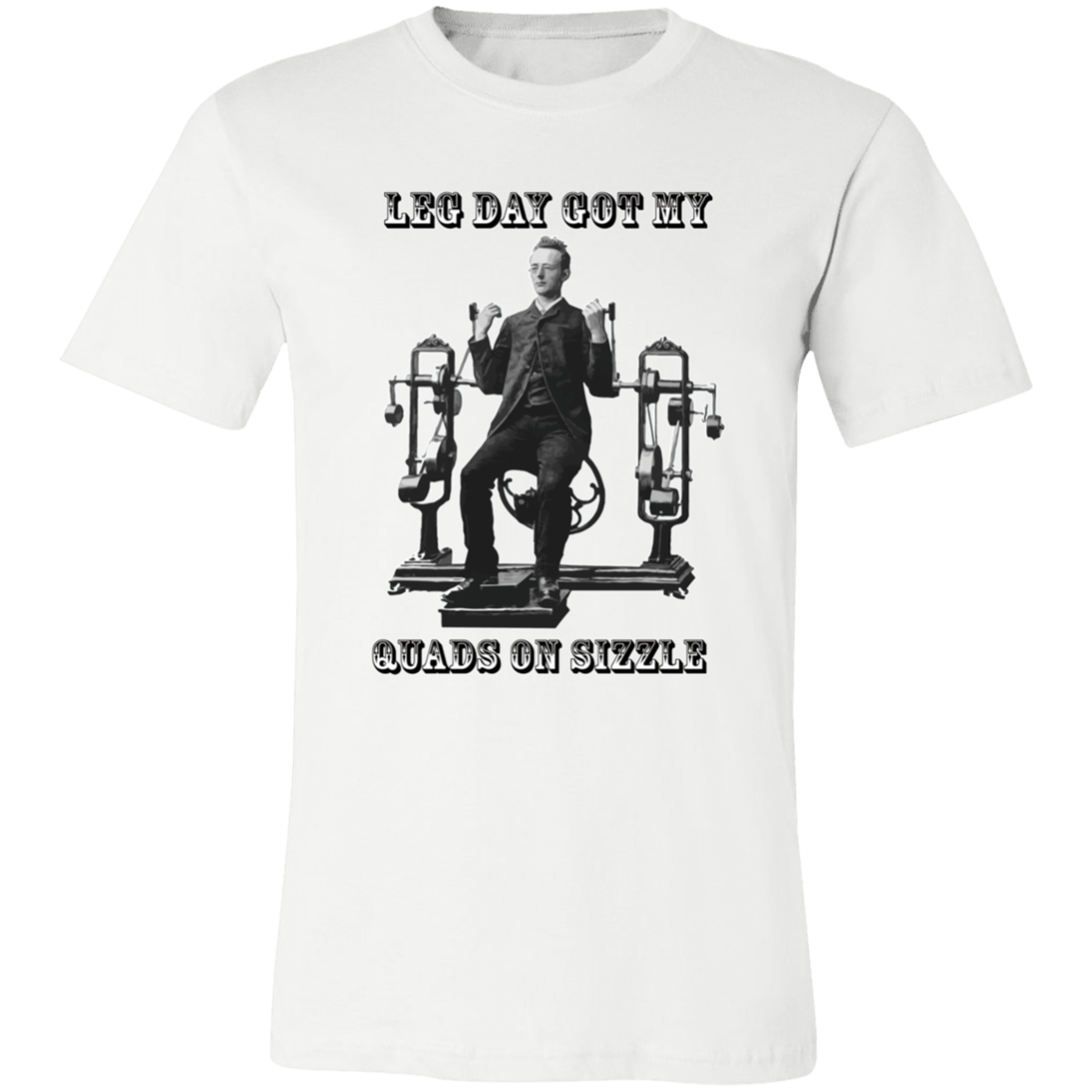 VICTORIAN MAN LEG DAY GYM T SHIRT