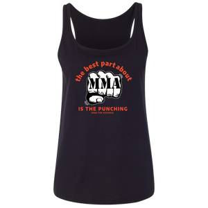 MMA TANK TOP LOGO funny PUNCHING AND KICKING UFC WOMENS