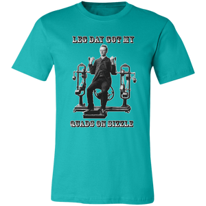 VICTORIAN MAN LEG DAY GYM T SHIRT