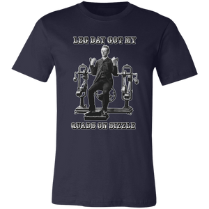 VICTORIAN MAN LEG DAY GYM T SHIRT