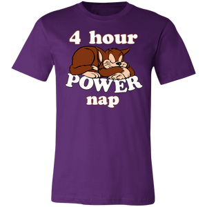 SLEEPY FOUR HOUR POWER CAT NAP T SHIRT