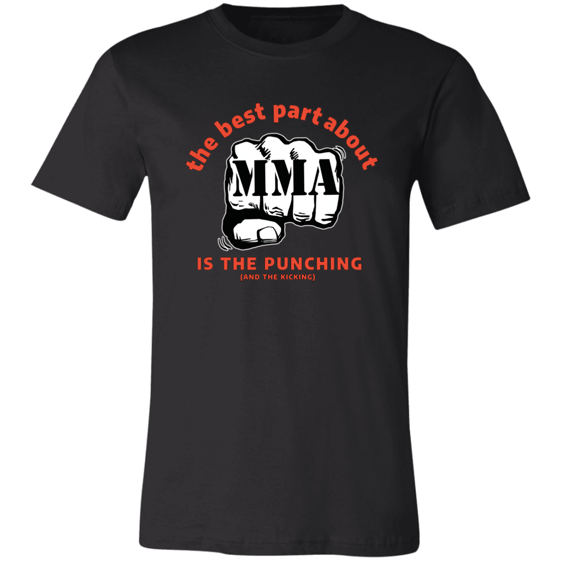 MMA T SHIRT LOGO funny PUNCHING AND KICKING UFC