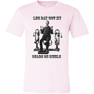 VICTORIAN MAN LEG DAY GYM T SHIRT