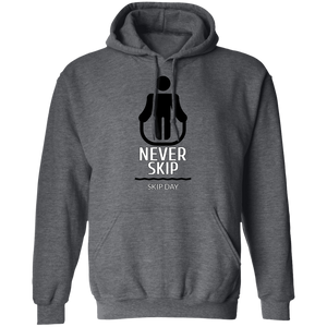 NEVER SKIP LEG DAY HOODIE funny parody SPOOF LOGO sweatshirt