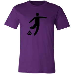 PURPLE STICK MAN poop T SHIRT