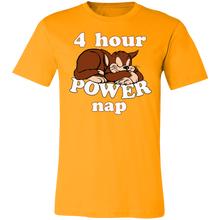 Load image into Gallery viewer, FOUR HOUR POWER CAT NAP T SHIRT PRESENT
