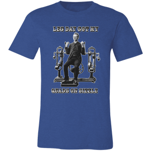 VICTORIAN MAN LEG DAY GYM T SHIRT