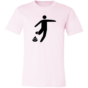 STICK MAN T SHIRT KICKING POOP EMOJI