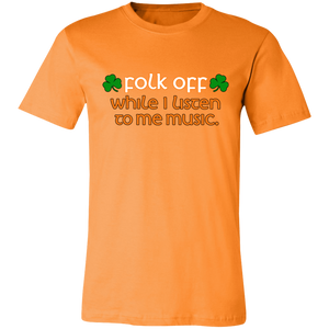 ORANGE IRISH MUSIC ST PATRICK'S DAY T SHIRT