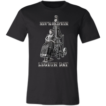 Load image into Gallery viewer, VICTORIAN WOMAN LEG DAY GYM T SHIRT
