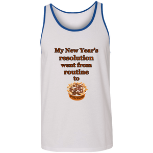 FUNNY POUTINE RINGER TANK TOP