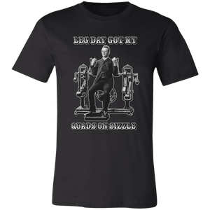 VICTORIAN MAN LEG DAY GYM T SHIRT