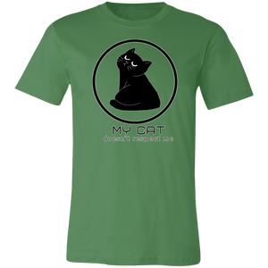 GREEN CAT DOESN'T RESPECT ME T SHIRT