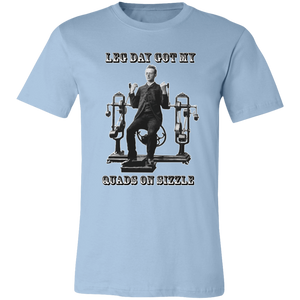 VICTORIAN MAN LEG DAY GYM T SHIRT