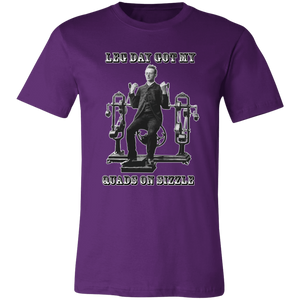 VICTORIAN MAN LEG DAY GYM T SHIRT