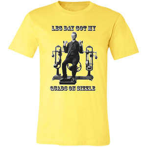 VICTORIAN MAN LEG DAY GYM T SHIRT