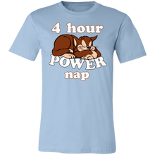 Load image into Gallery viewer, BABY BLUE FOUR HOUR POWER CAT NAP T SHIRT
