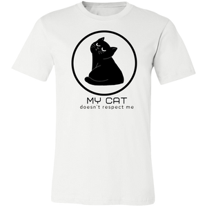 FUNNY CAT DOESN'T RESPECT ME T SHIRT