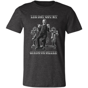 VICTORIAN MAN LEG DAY GYM T SHIRT