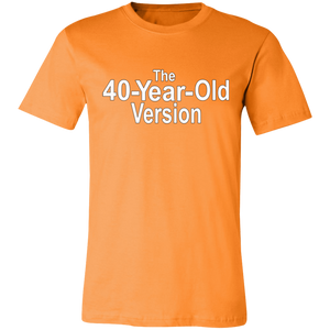 orange t shirt 40th birthday present