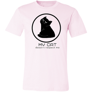 PINK CAT DOESN'T RESPECT ME T SHIRT